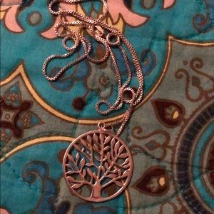 Sterling Silver Tree Pendant and Necklace